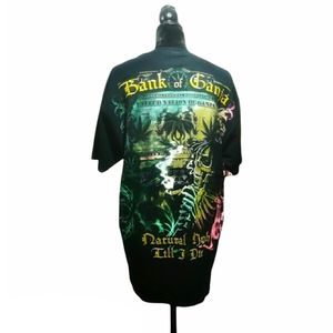 NEW Bank Of Ganja Natural High Rastafarian T-Shirt